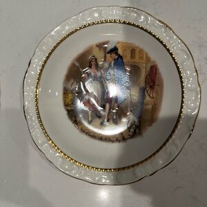 Vintage Paragon Decorative Plate with Gold Trim